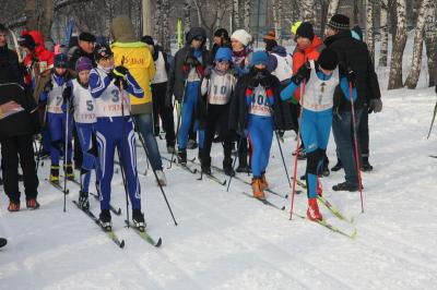 В Мемориальном парке Рязани соревнуются лыжники